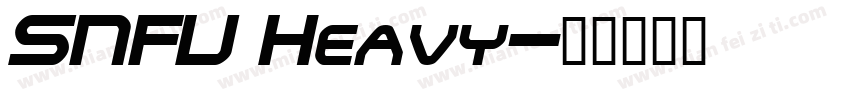 SNFU Heavy字体转换